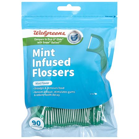 Walgreens Infused Flossers Mint