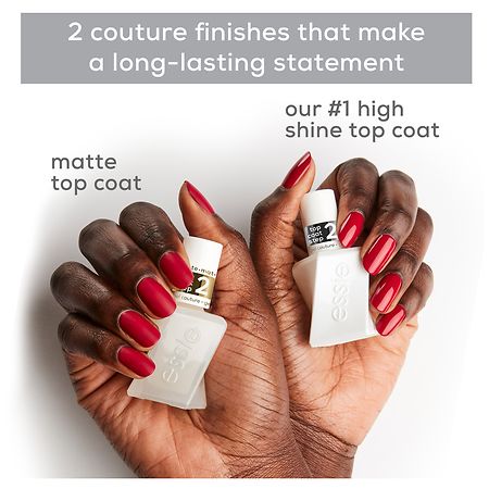 essie gel couture Long-Lasting Nail Clear Top | Polish, Matte Walgreens Coat
