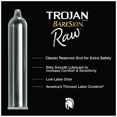 Trojan Bareskin EveryTHIN Lubricated Latex Condoms