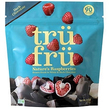 Tru Fru Nature's Raspberries White & Dark Chocolate | Walgreens