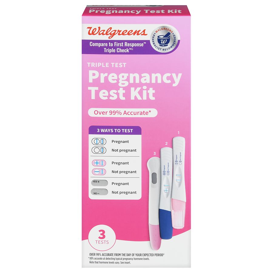  Clearblue Triple Assurance Pregnancy Test Kit, Home Pregnancy  Tests, 3 Ways to Test, 3 Ct : Health & Household