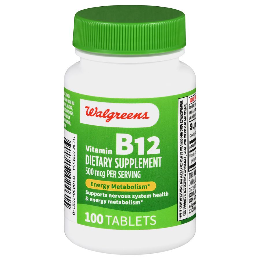 Walgreens Vitamin B12 500 mcg | Walgreens