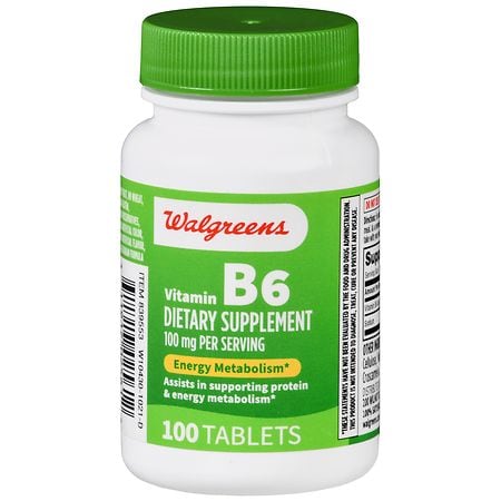 Walgreens Vitamin B6 100 mg Tablets (100 days)