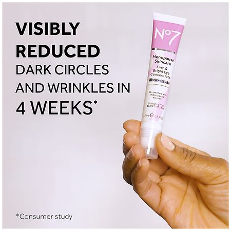 No7 Menopause Skincare Firm & Bright Eye Concentrate | Walgreens