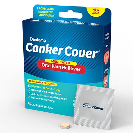 Dentemp Canker Cover Oral Pain Reliever Cool Mint