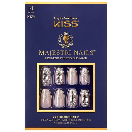 1time Hard Fukbhabhi Sleeping - Majestic Nails High-End Manicure, Nude & Silver | Walgreens