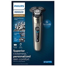 Philips Norelco Shaver 9500 Rechargeable Wet & Dry Electric Shaver  (S9985/84) Silver
