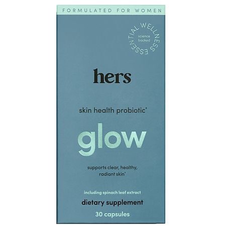 Hers Glow Skin Health Women's Probiotic Supplement - 30 ct