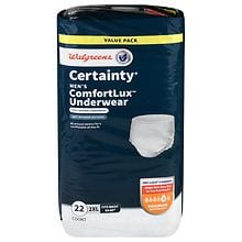 Walgreens Certainty Men's ComfortLux Underwear Maximum Absorbency 2XL ...