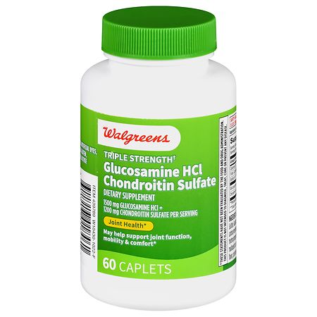 Walgreens Triple Strength Glucosamine HCl Chondroitin Sulfate Caplets (30 days)