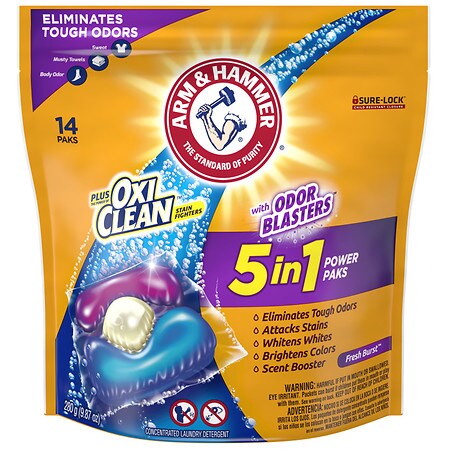Arm & Hammer Odor Blasters Plus Oxi Clean Power Paks