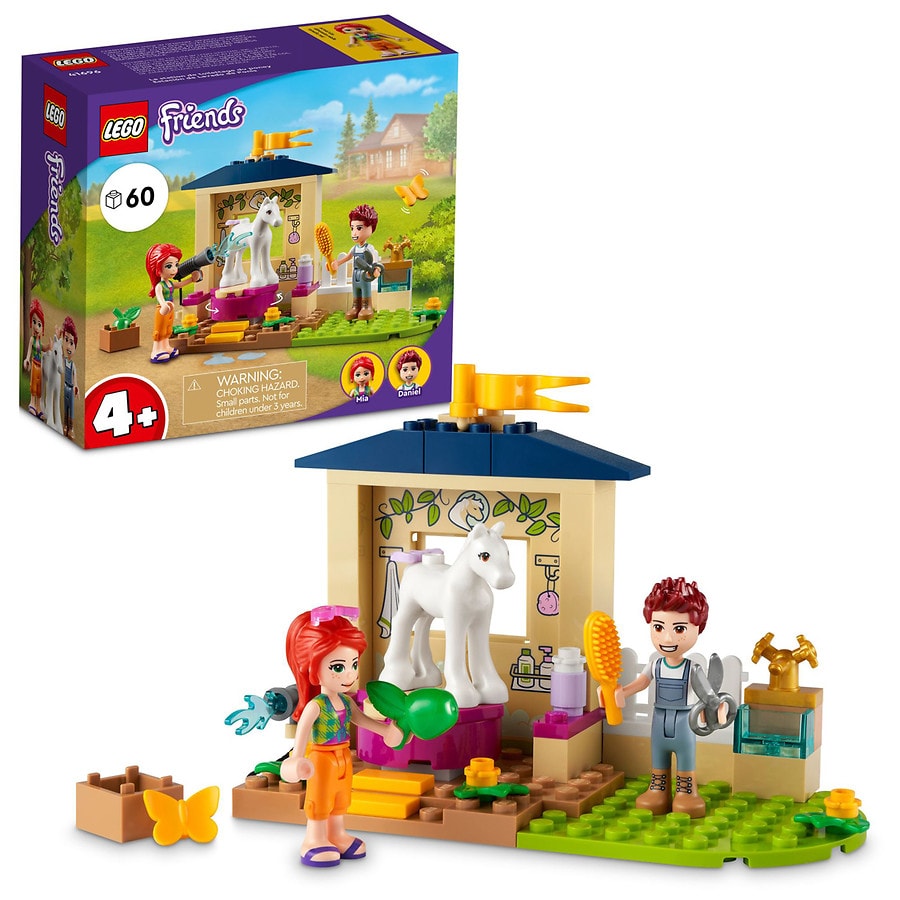 Lego Friends Pony-Washing Stable 41696 60 Piece Building Set Multi