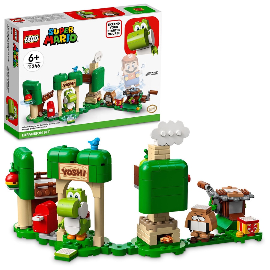 marathon indre Slik Lego Super Mario Yoshi's Gift House Expansion Set 71406 246 piece LEGO  Building Set Multi-color | Walgreens