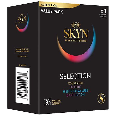 SKYN Selection Non-Latex Lubricated Condoms Sensual Masking
