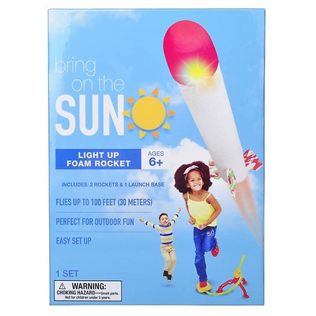 Bring On The Sun Light Up Foam Rocket with Launcher