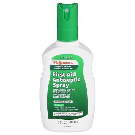 Walgreens Maximum Strength First Aid Antiseptic Spray