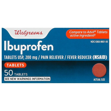 Walgreens Ibuprofen Tablets USP, 200 mg