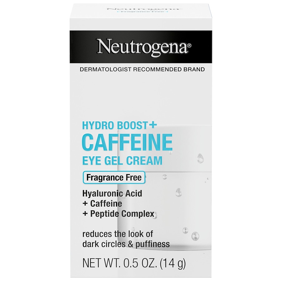 Neutrogena Hydro Boost+ Caffeine Eye Gel Cream, Fragrance Free