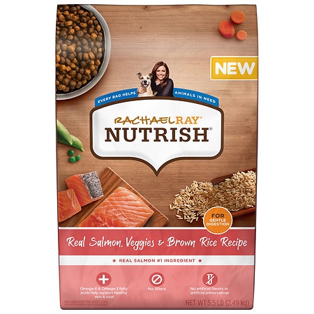 Rachel Ray Nutrish Salmon, Veggies & Brown Rice Recipe, Dry Dog Food