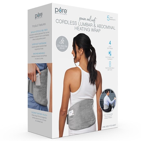 Pure Enrichment Pure Relief Cordless Lumbar & Abdominal Heating Wrap