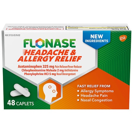 Flonase Headache and Allergy Relief Caplets