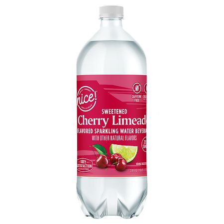 Nice! Flavored Sparkling Water Beverage Cherry Limeade