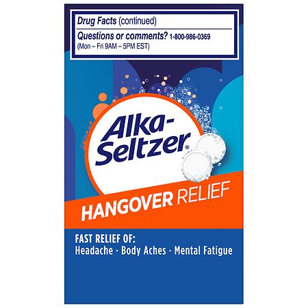 Alka-Seltzer Effervescent Tablets Formulated for Fast Relief of