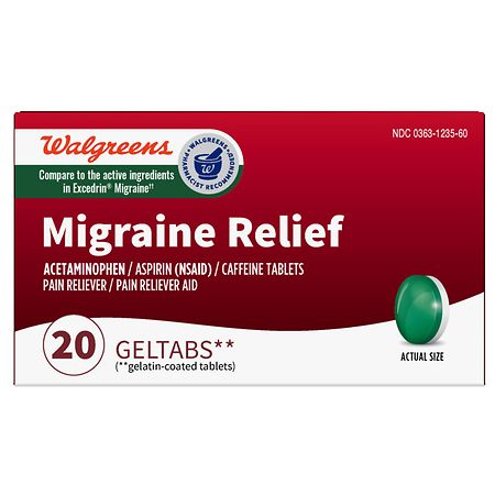 Walgreens Migraine Relief Geltabs