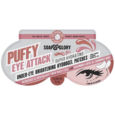 Soap & Glory Puffy Eye Attack Brightening Under-Eye Mask Hydrogel Patches