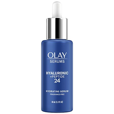 Olay Hyaluronic + Peptide 24 Serum, Fragrance-Free