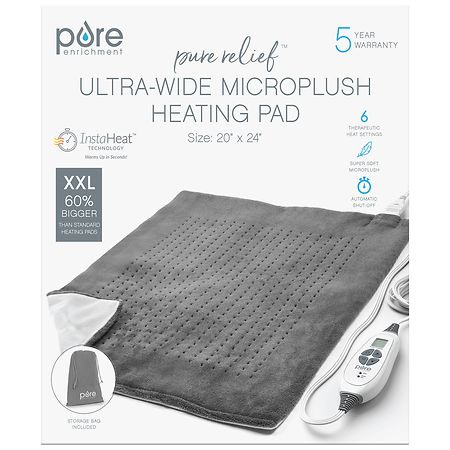 Pure Enrichment XXL Ultra-Wide Microplush Heating Pad