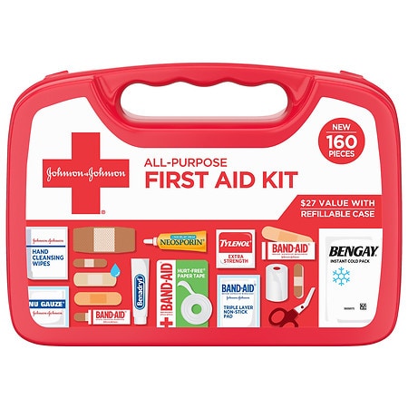 Band-Aid All-Purpose Portable Compact First Aid Kit