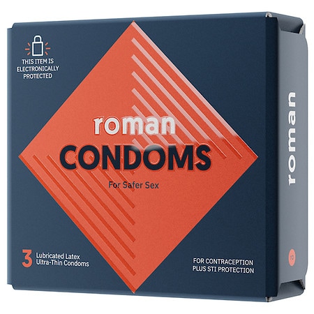 Roman Ultra-Thin Lubricated Condoms