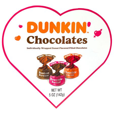 UPC 041376512438 product image for Dunkin' Donuts Valentine's Heart Chocolate Box - 5.0 oz | upcitemdb.com