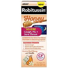 Robitussin Adult Max Strength Severe Night Honey | Walgreens