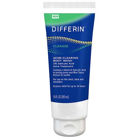 Differin Acne Clearing Relief Body Wash 10 oz Tube
