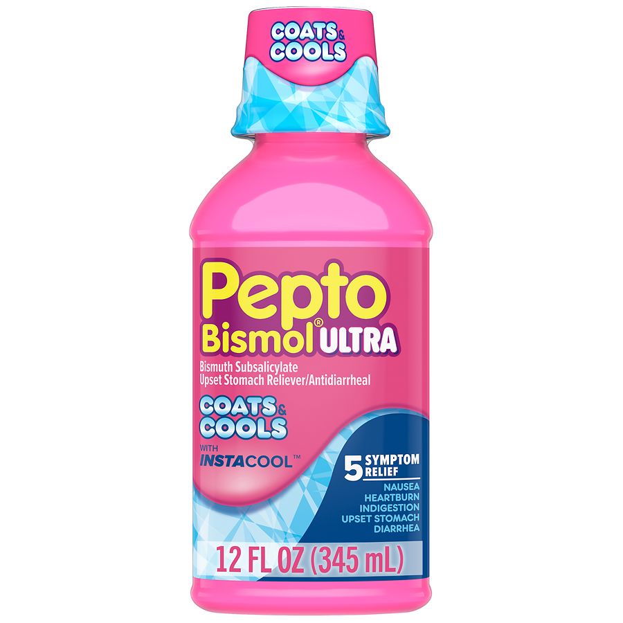 Pepto-Bismol Ultra with Instacool Liquid, Nausea & Diarrhea Relief ...