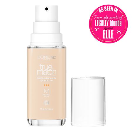 L'Oreal Paris True Match Super-Blendable Foundation medium coverage, N1, Light, 1 oz | CVS