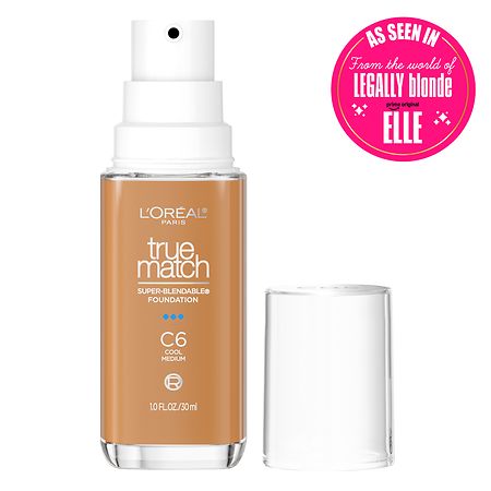 L'Oreal Paris True Match Super-Blendable Foundation medium coverage, C6, Medium, 1 fl oz | CVS