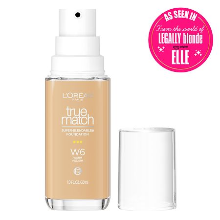 L'Oreal Paris True Match Super-Blendable Foundation medium coverage, W6, Medium, 1 fl oz | CVS