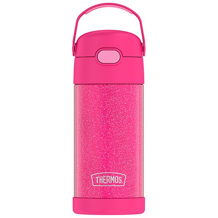 Thermos Non-Licensed Water Bottle 12 oz Pink Glitter