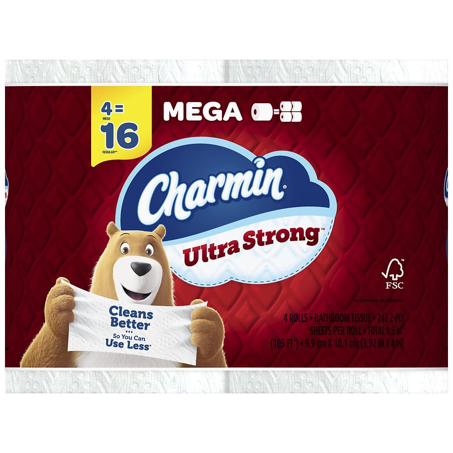 Charmin Ultra Strong Toilet Paper Mega Rolls
