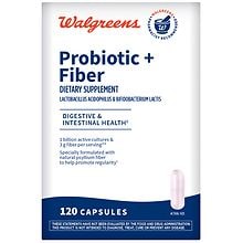 Walgreens Probiotic + Fiber Capsules | Walgreens