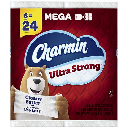 Charmin Ultra Strong Toilet Paper, Mega Rolls