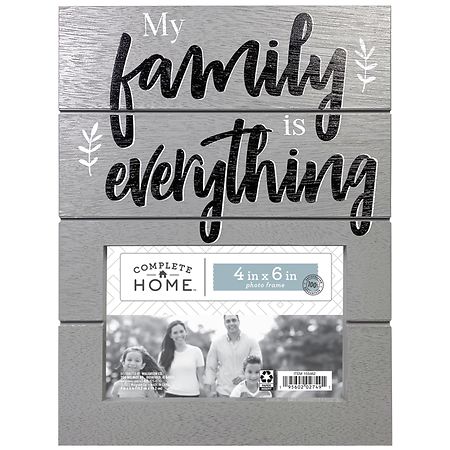 Complete Home Statement Frame Gray 4X6