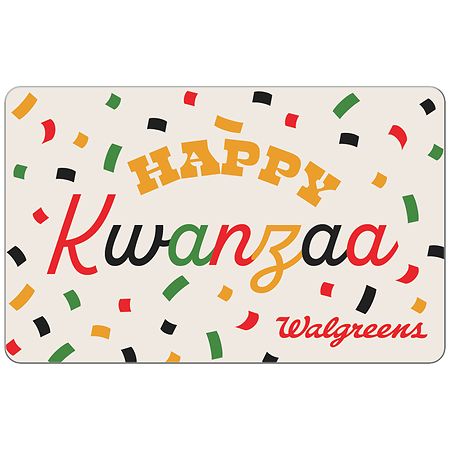 Walgreens Kwanzaa Gift Card