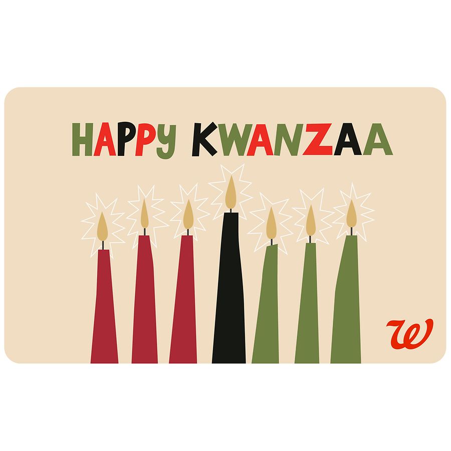 Walgreens Kwanzaa Gift Card