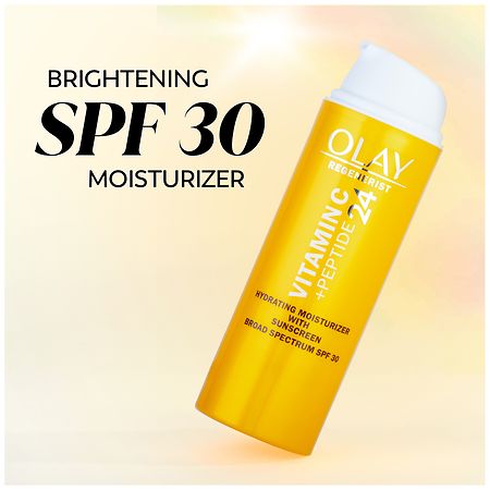 Olay Regenerist Vitamin C + Peptide 24, Hydrating Moisturizer with SPF 30  Citrus