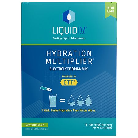 Liquid I.V.® Watermelon Hydration Multiplier® Powdered Electrolyte Drink Mix  15 Count Packets
