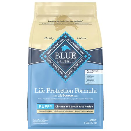 Blue Buffalo Life Protection Formula, Puppy Dog Food Chicken and Brown Rice